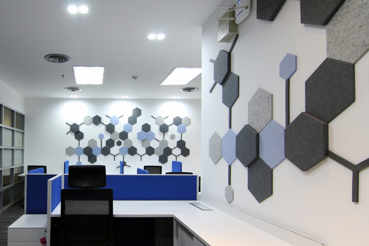 Geometrik Akustik Kumaş Panel